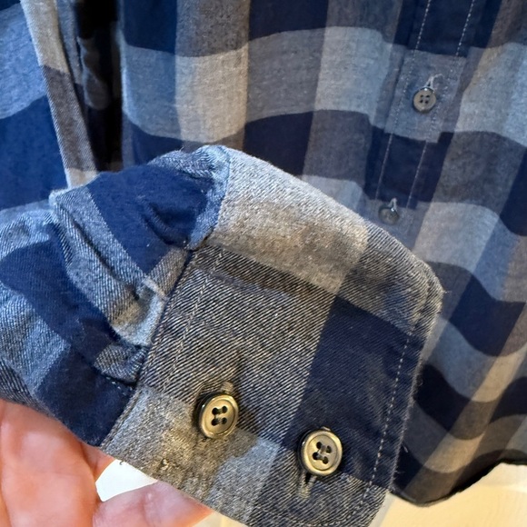 J. Crew Blue and Gray Casual The Perfect Button Down Shirt - Picture 3 of 4